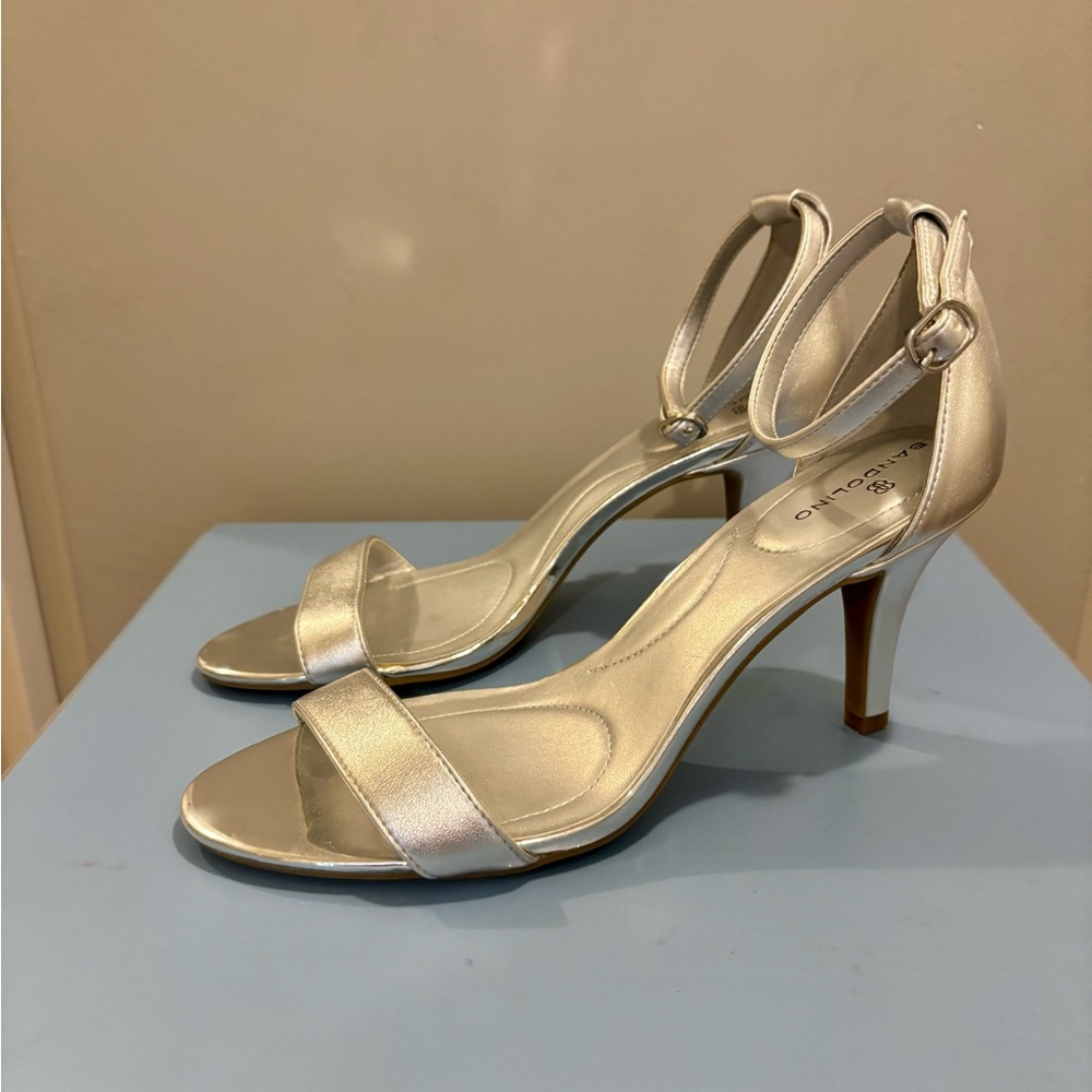Bandolino Silver Women's Heeled Sandals